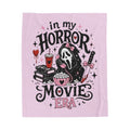 Velveteen Blanket — "In My Horror Movie Era" Cute Horror Plush Throw