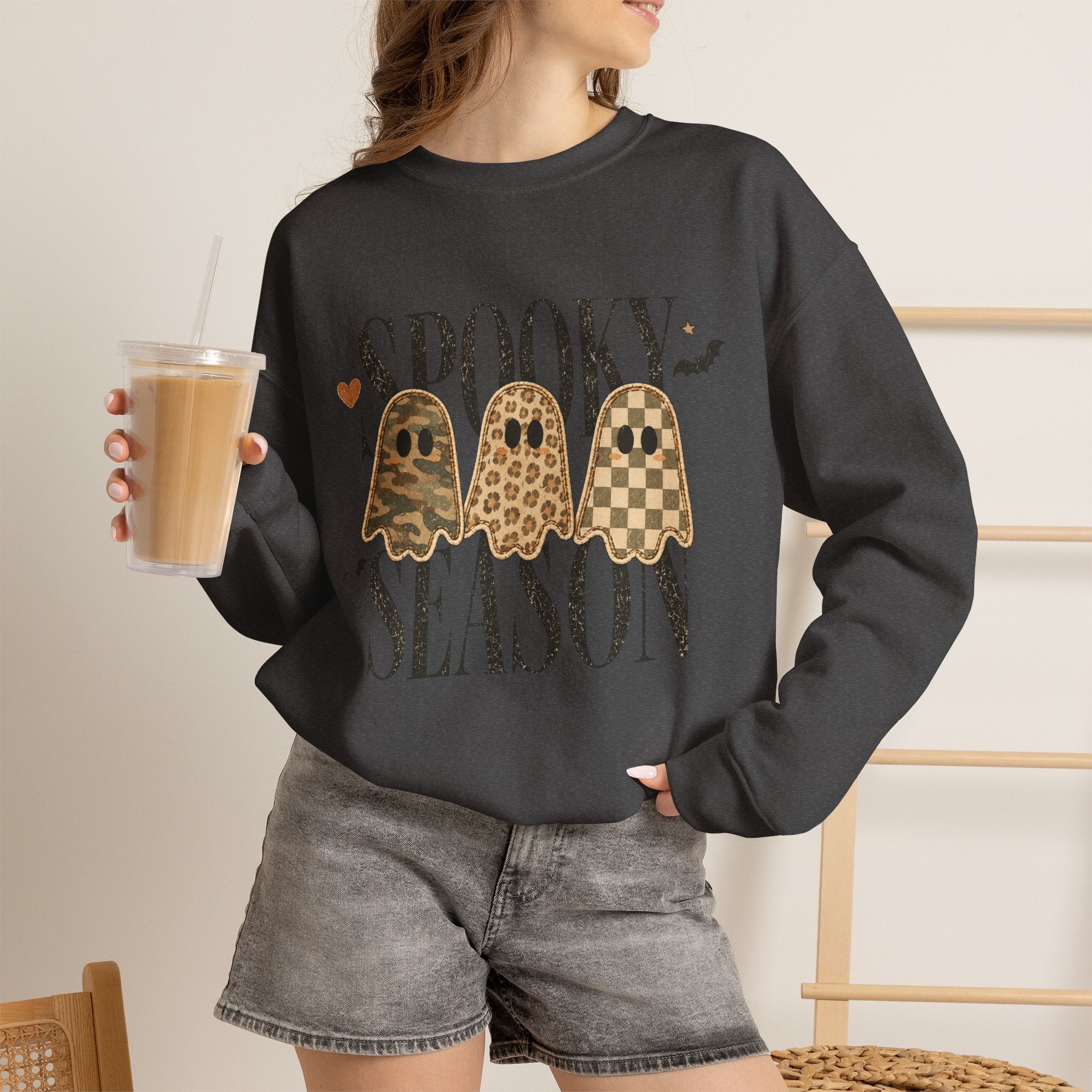 Spooky Season Leopard Ghosts Sweatshirt