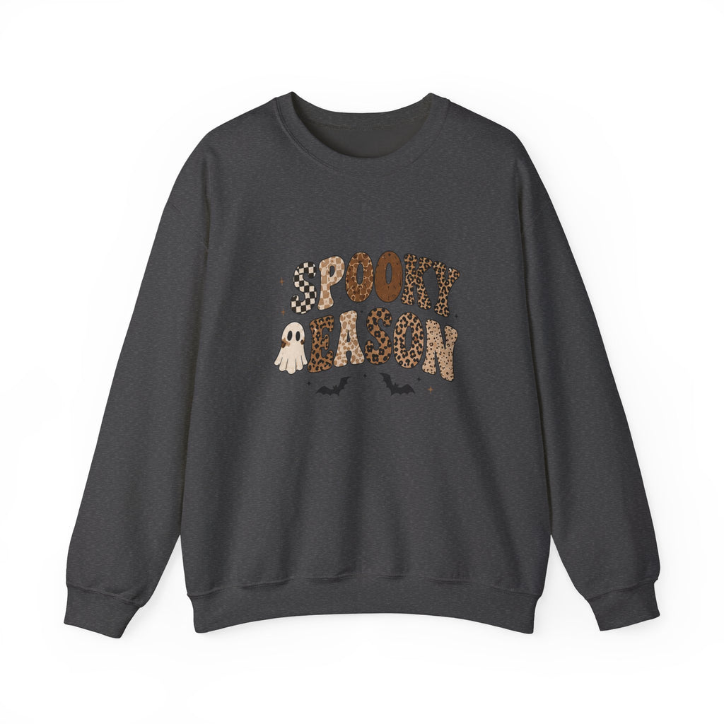 Spooky Nelson Sweatshirt — Halloween Leopard Ghost Crewneck