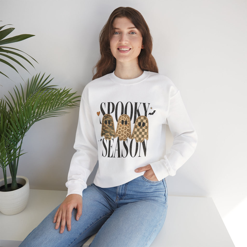 Spooky Season Leopard Ghosts Sweatshirt