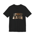Spooky Season Graphic Tee — Cute Ghost & Bats Halloween Shirt