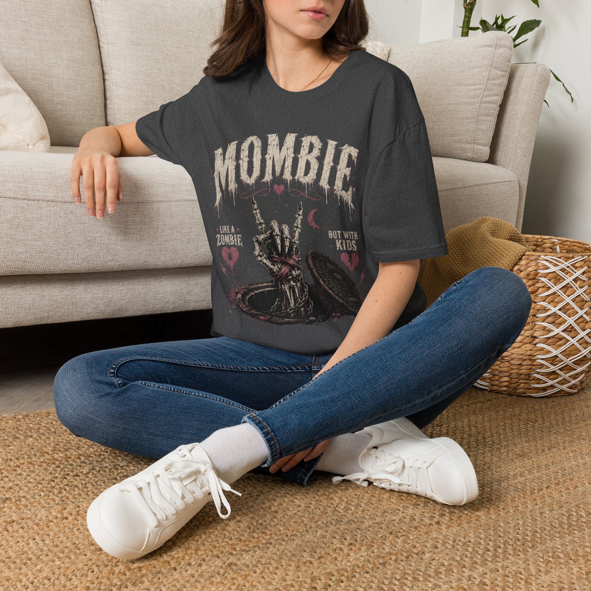 Mombie Graphic T-Shirt — Funny Zombie Mom Tee for Halloween & Mom Life