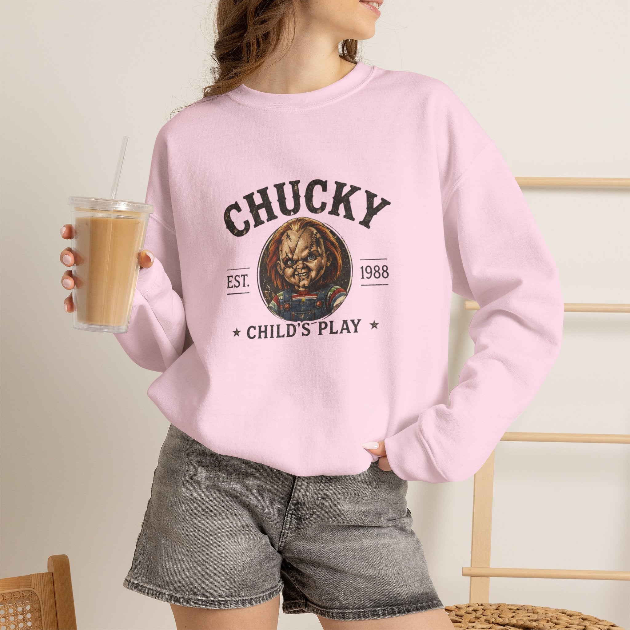 Chucky Child's Play Retro Crewneck Sweatshirt