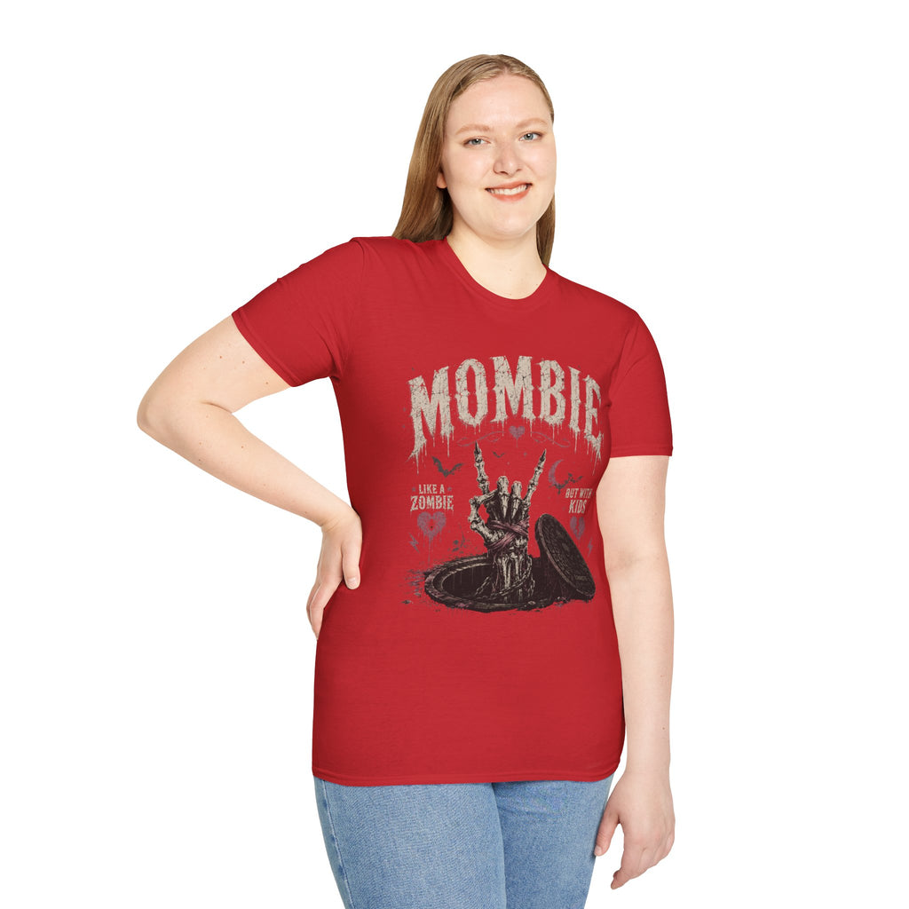 Mombie Graphic T-Shirt — Funny Zombie Mom Tee for Halloween & Mom Life