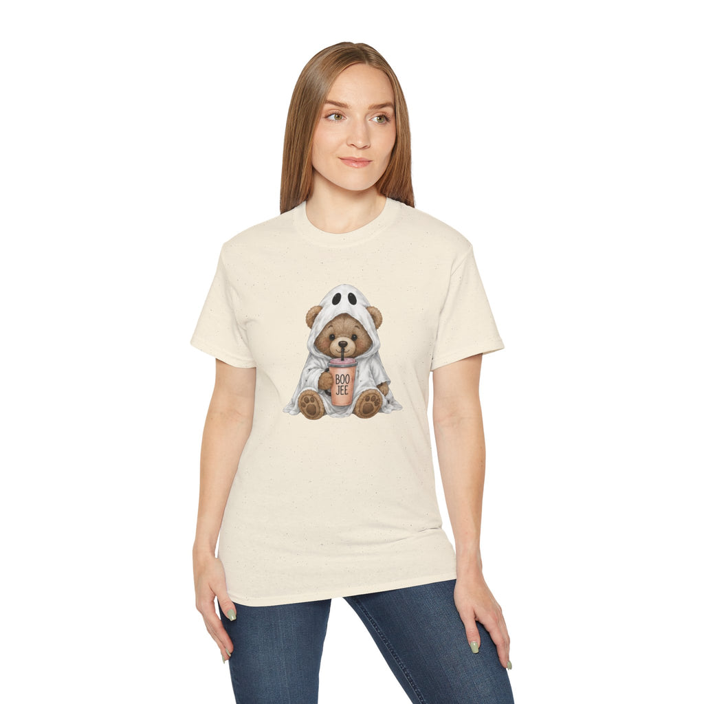 Halloween Bear Tee — Cute Ghost Costume 'Boo Joe' Graphic T‑Shirt