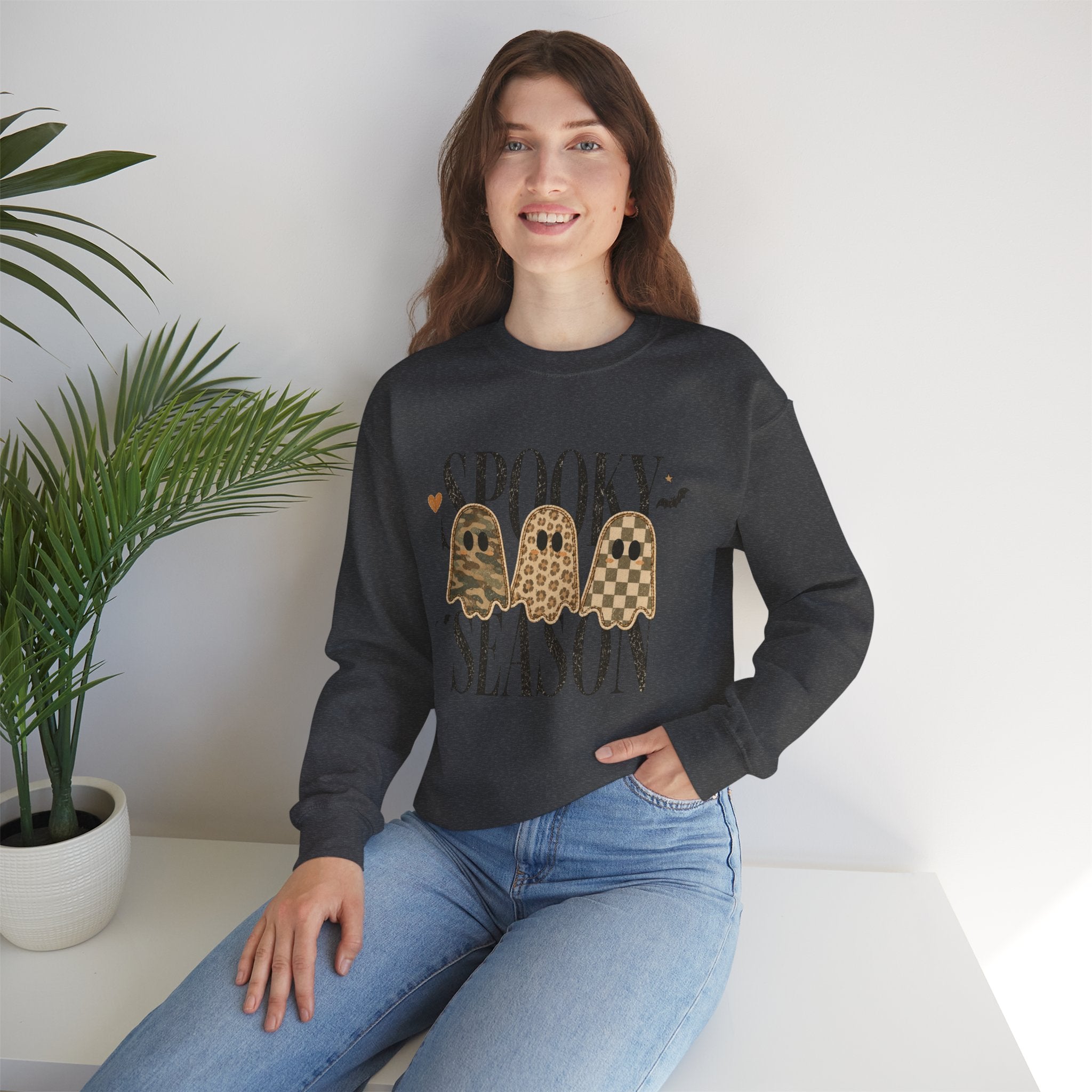 Spooky Season Leopard Ghosts Sweatshirt