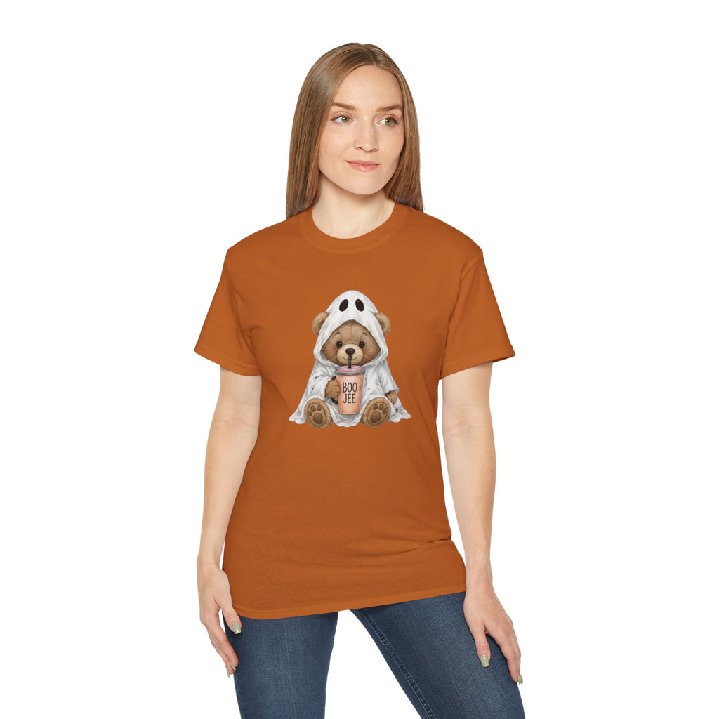 Halloween Bear Tee — Cute Ghost Costume 'Boo Joe' Graphic T‑Shirt