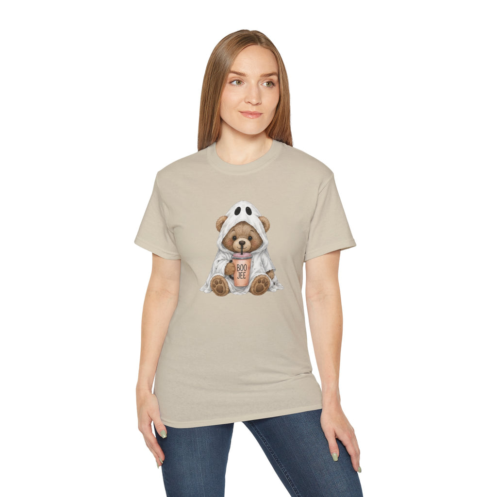 Halloween Bear Tee — Cute Ghost Costume 'Boo Joe' Graphic T‑Shirt