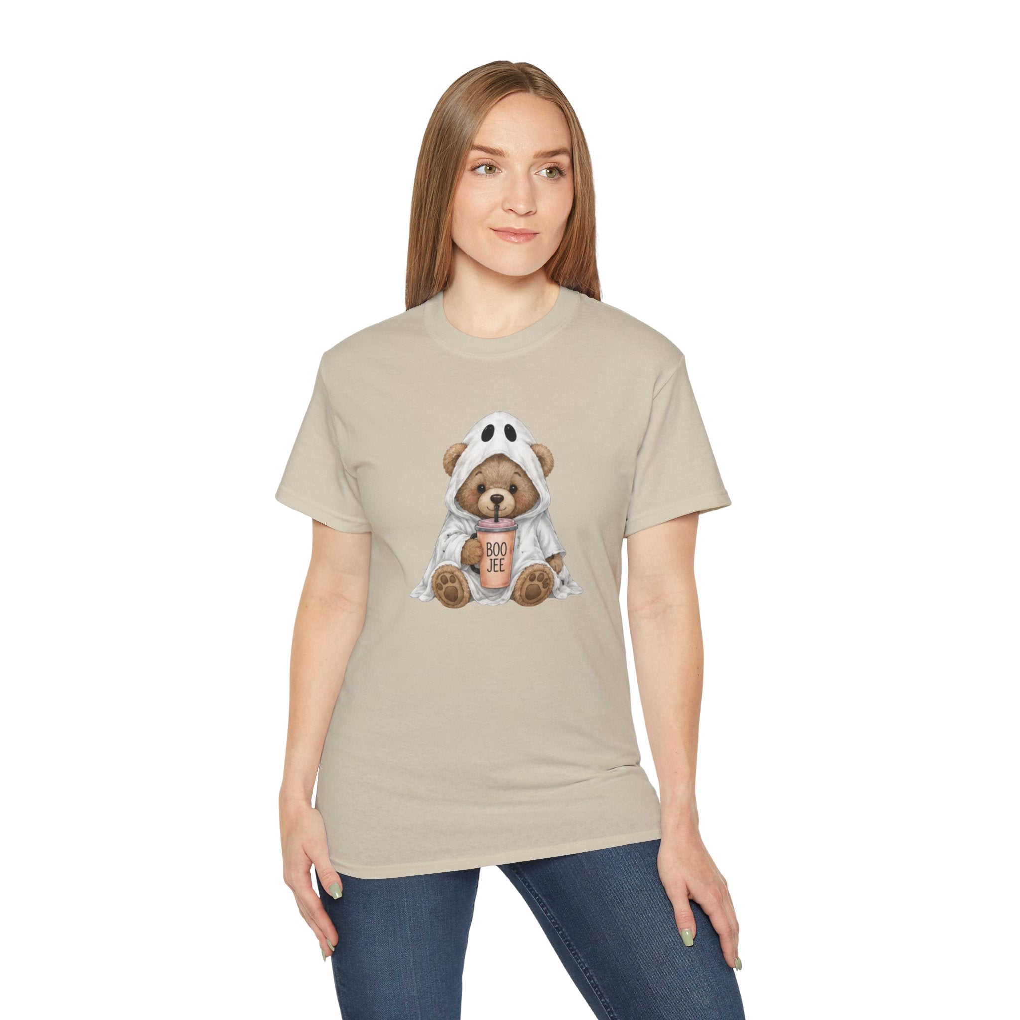 Halloween Bear Tee — Cute Ghost Costume 'Boo Joe' Graphic T‑Shirt