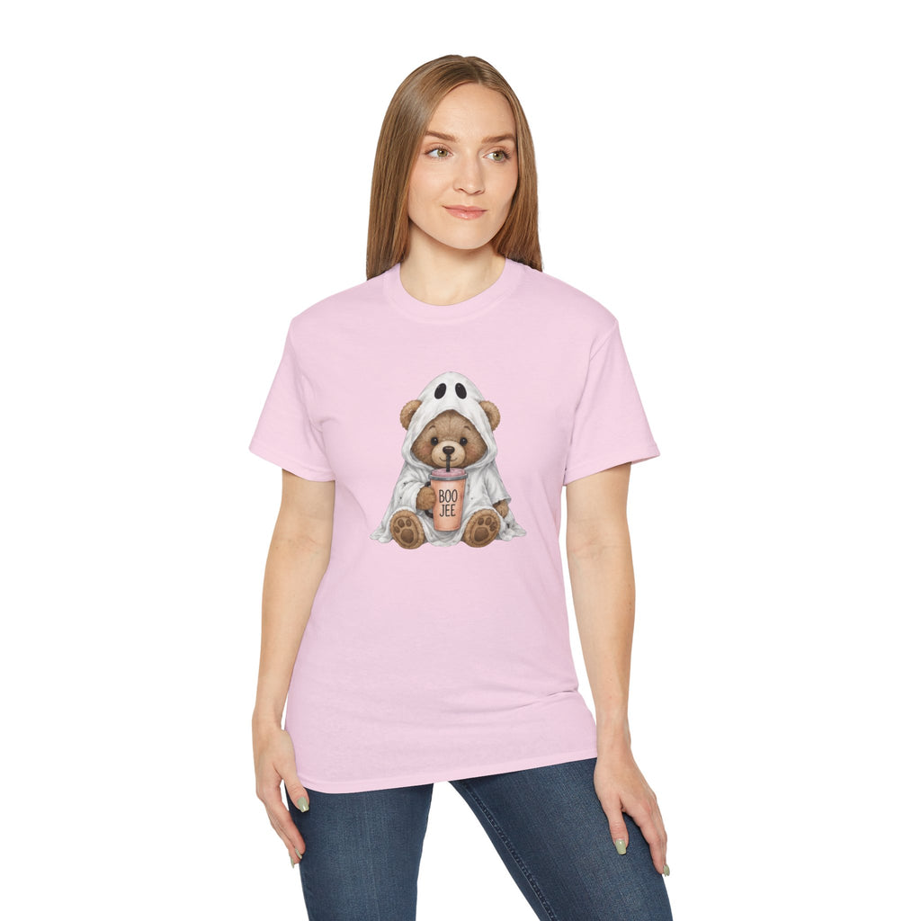 Halloween Bear Tee — Cute Ghost Costume 'Boo Joe' Graphic T‑Shirt