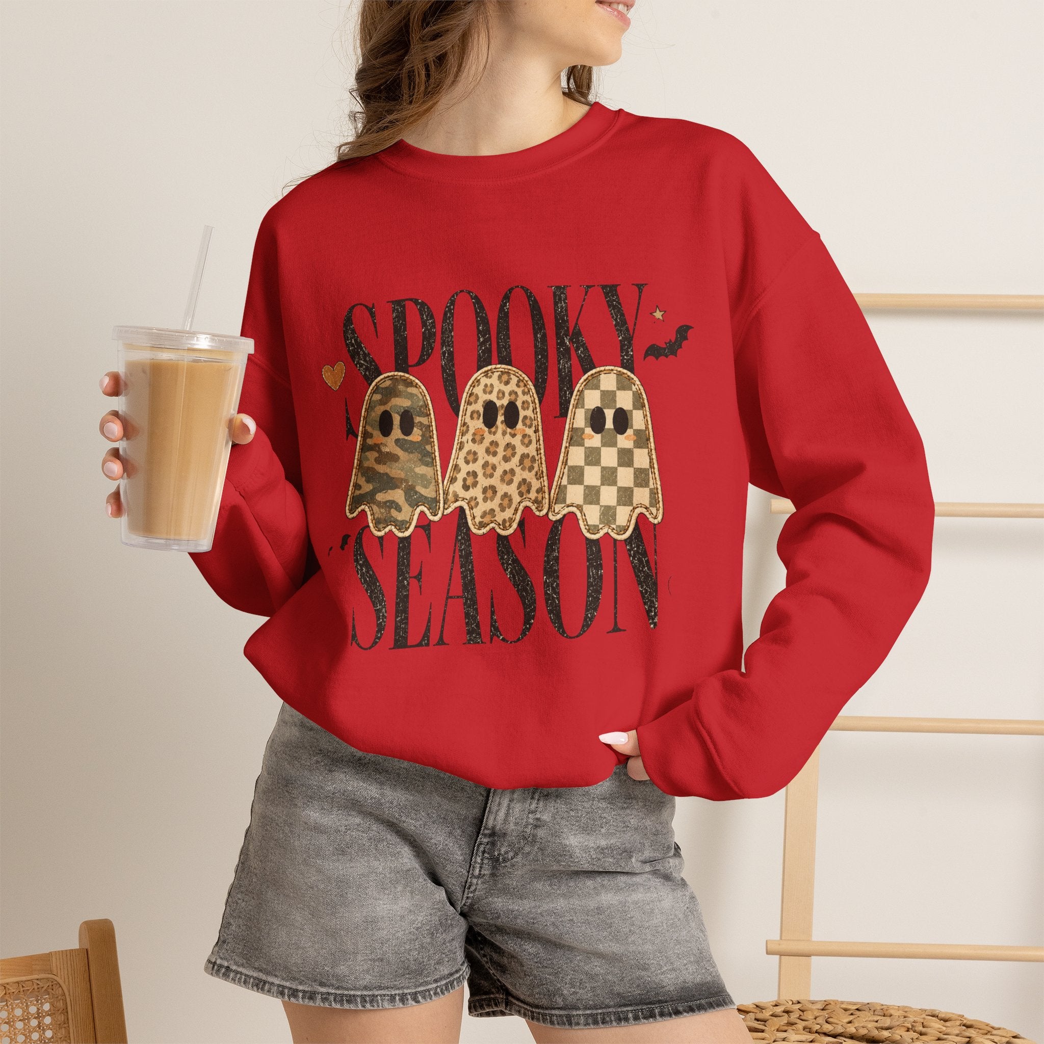 Spooky Season Leopard Ghosts Sweatshirt