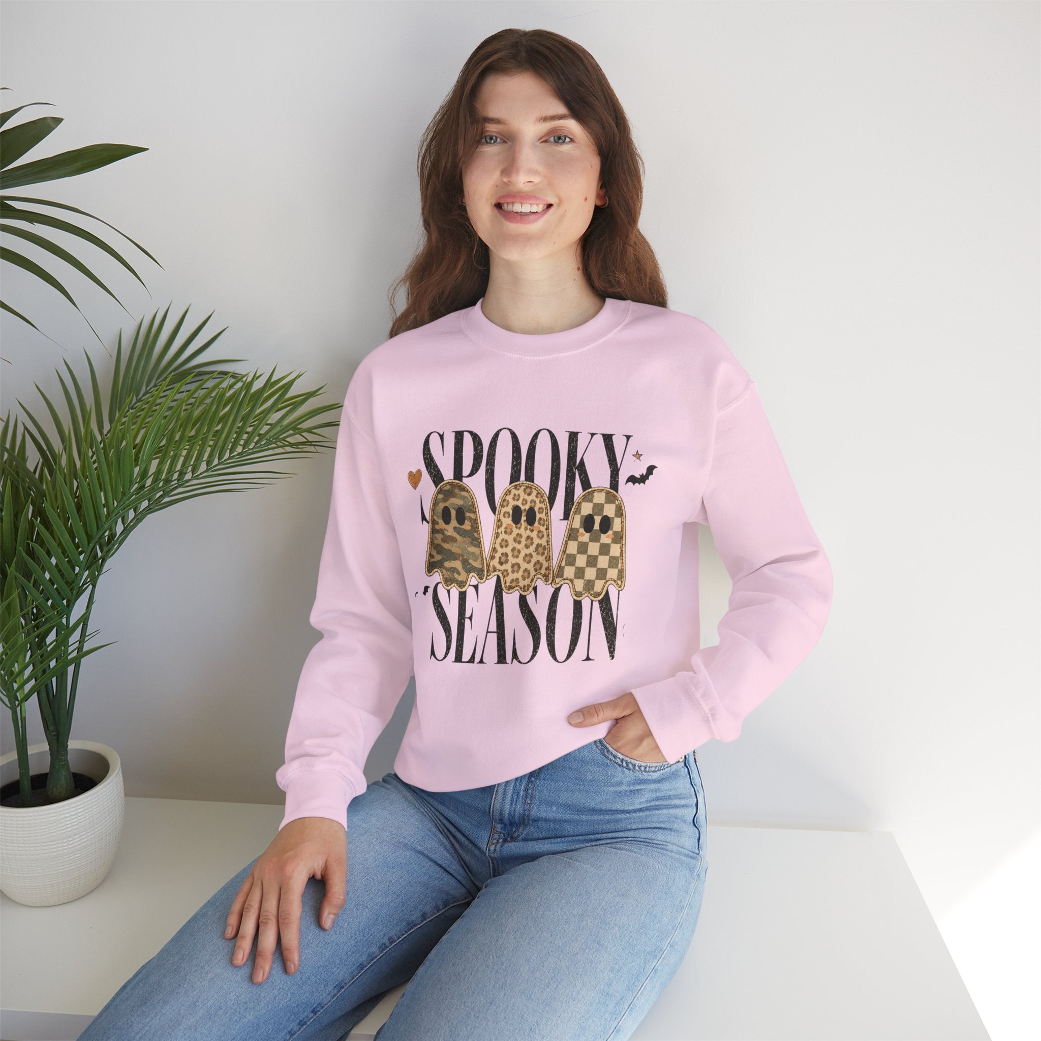 Spooky Season Leopard Ghosts Sweatshirt