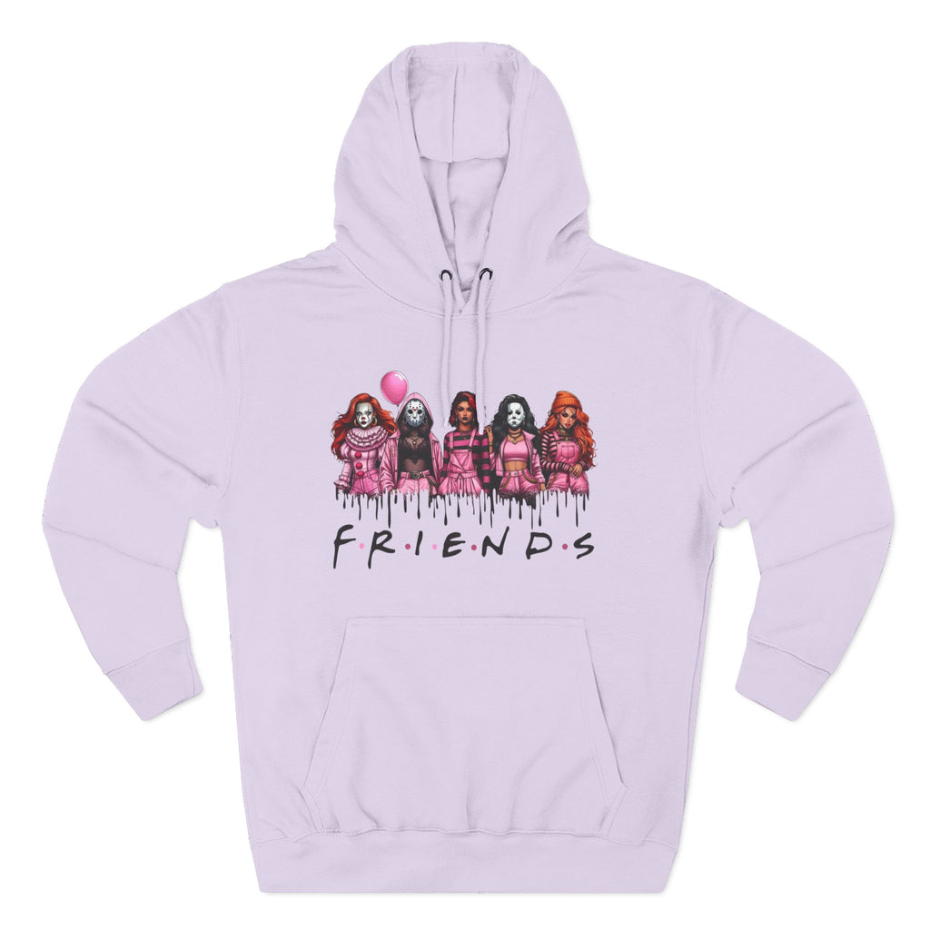 Horror Squad "FRIENDS" Graphic Hoodie — Retro Slasher Characters Pullover