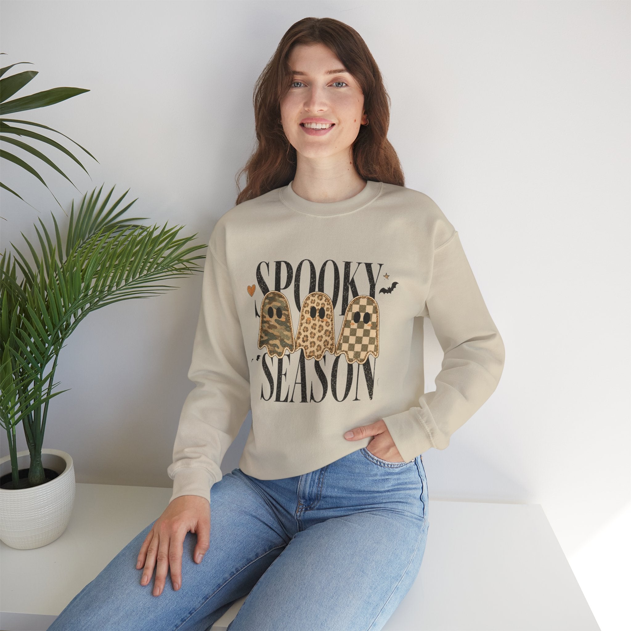 Spooky Season Leopard Ghosts Sweatshirt