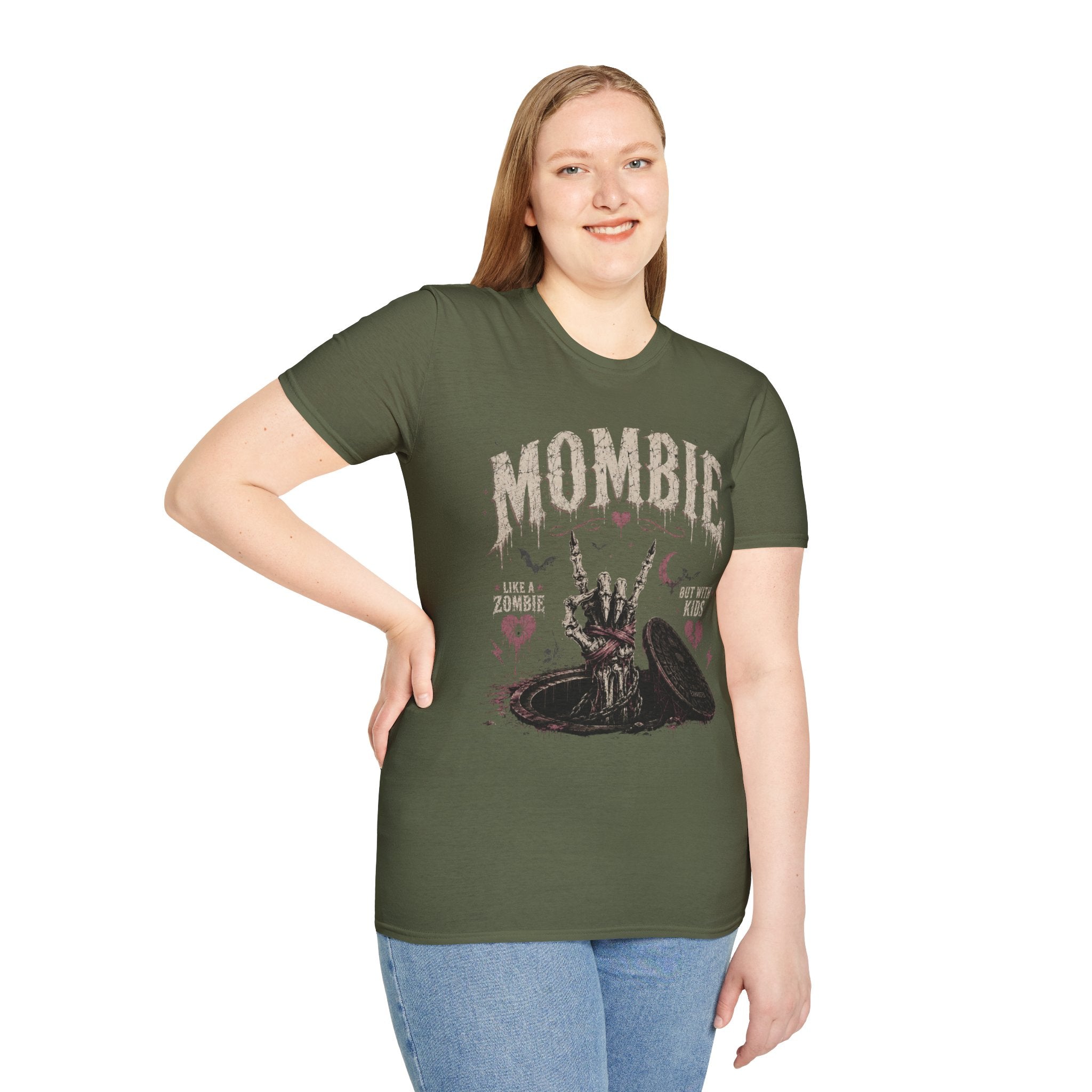 Mombie Graphic T-Shirt — Funny Zombie Mom Tee for Halloween & Mom Life