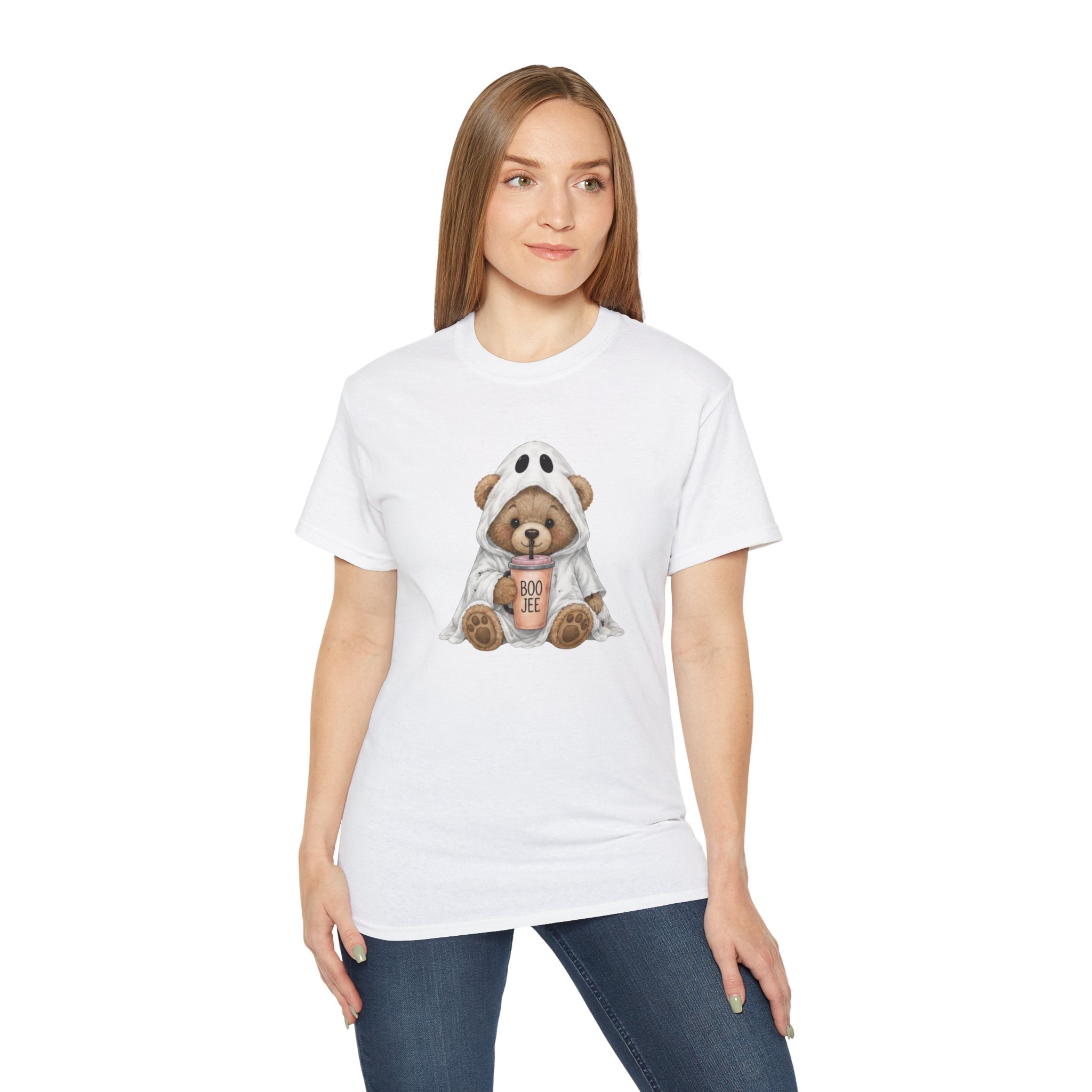 Halloween Bear Tee — Cute Ghost Costume 'Boo Joe' Graphic T‑Shirt