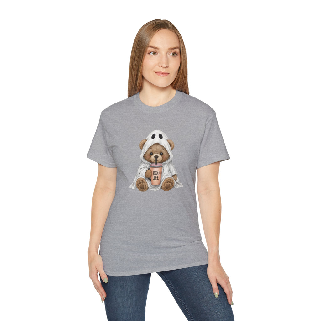 Halloween Bear Tee — Cute Ghost Costume 'Boo Joe' Graphic T‑Shirt