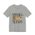 Spooky Season Tee — Leopard & Checker Ghosts Halloween Shirt