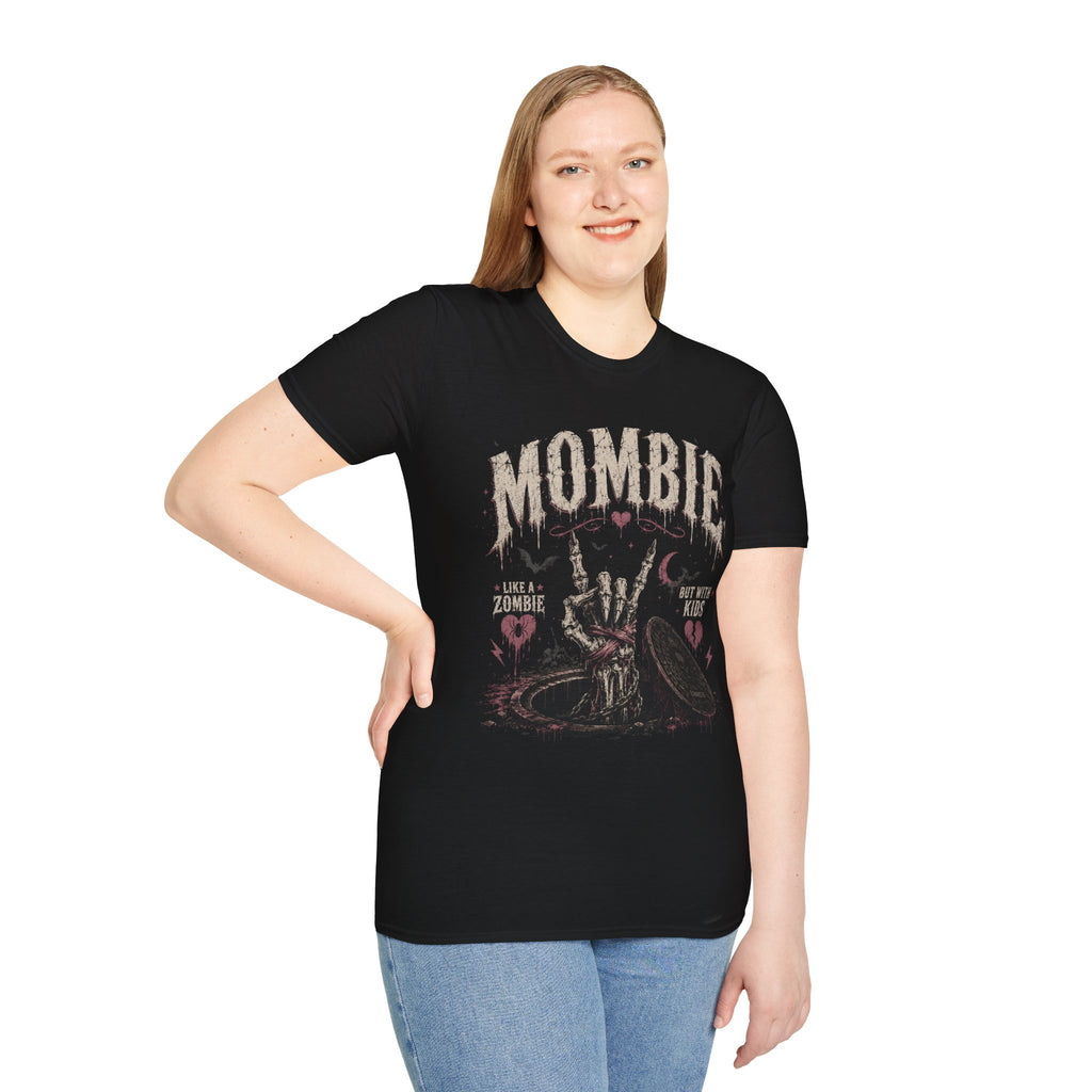 Mombie Graphic T-Shirt — Funny Zombie Mom Tee for Halloween & Mom Life